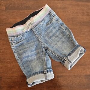 Stretch Denim Size 6 Bermuda Shorts